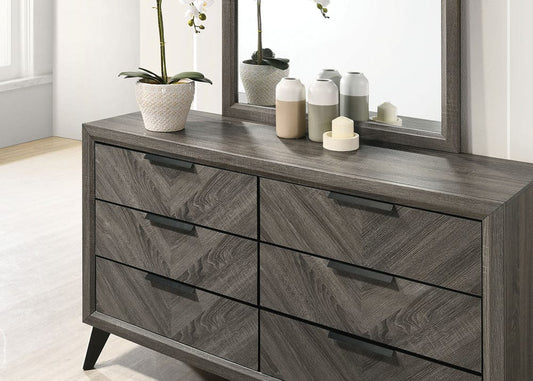 Furniture of America - Vagan Dresser in Gray - CM7472GY-D View 2