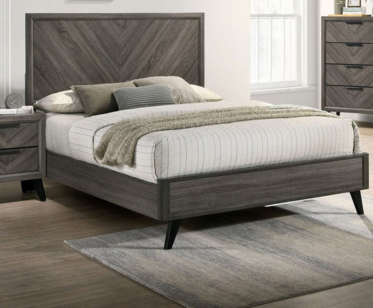 Furniture of America - Vagan E.King Bed in Gray - CM7472GY-EK-BED View 1