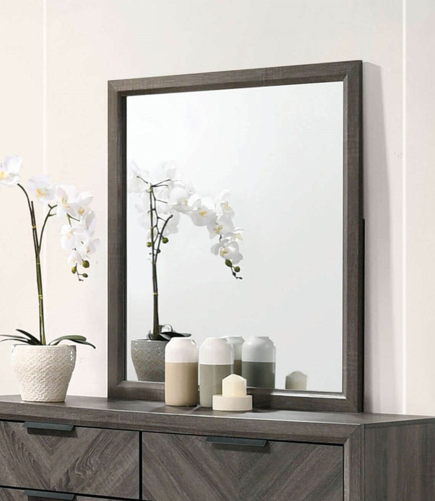 Furniture of America - Vagan Mirror in Gray - CM7472GY-M View 1