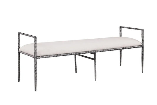 Furniture of America - Valda - Bench - Gunmetal - FM-AC8031GY-BN-3A view 1