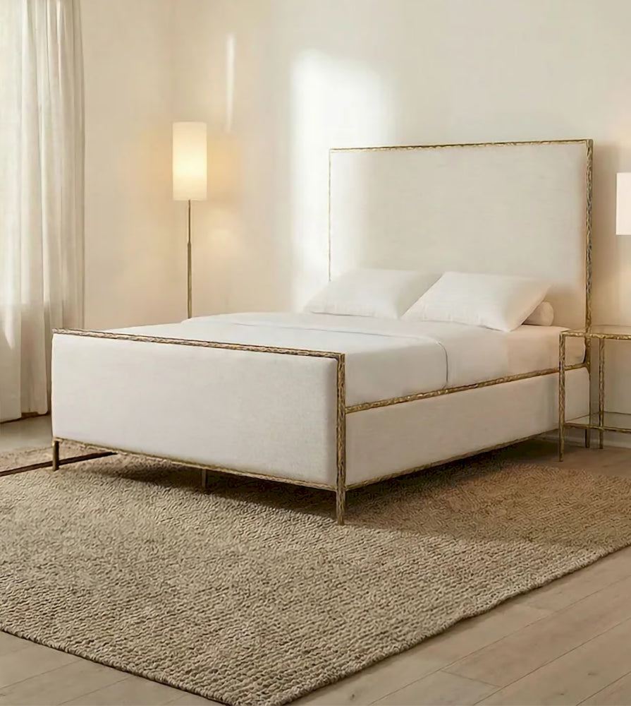 Furniture of America - Valda - Queen Bed - Matte Gold - FM77000GD-Q-3A view 1