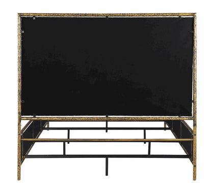 Furniture of America - Valda - Queen Bed - Matte Gold - FM77000GD-Q-3A view 5