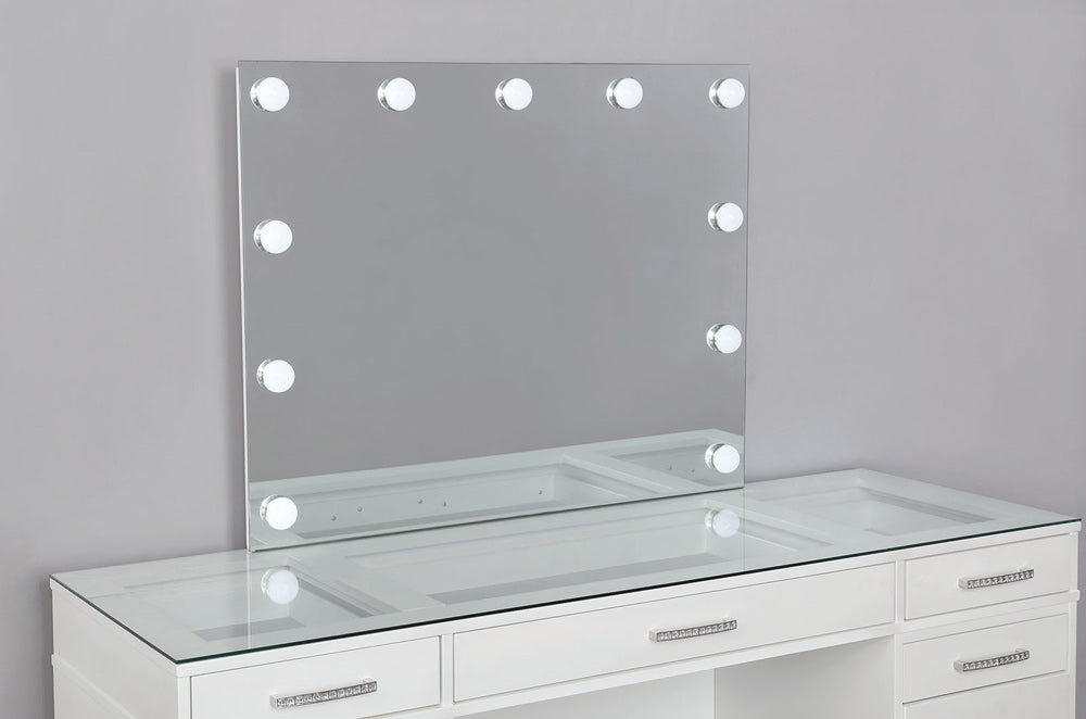 Furniture of America - Valentina Vanity Set in Luminous White - FOA-DK5682WH-PK View 3