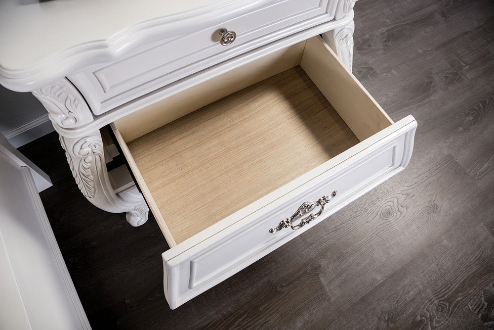 Furniture of America - Valentini Nightstand in White - FM7419WH-N View 2