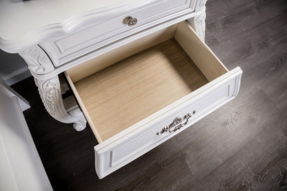 Furniture of America - Valentini Nightstand in White - FM7419WH-N View 2