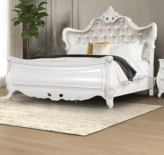 Furniture of America - Valentini Queen Bed in White - FM7419WH-Q-BED View 1