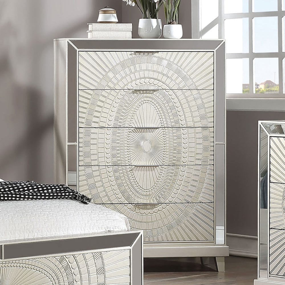 Furniture of America - Valletta Chest in Champagne - FOA7157C View 1