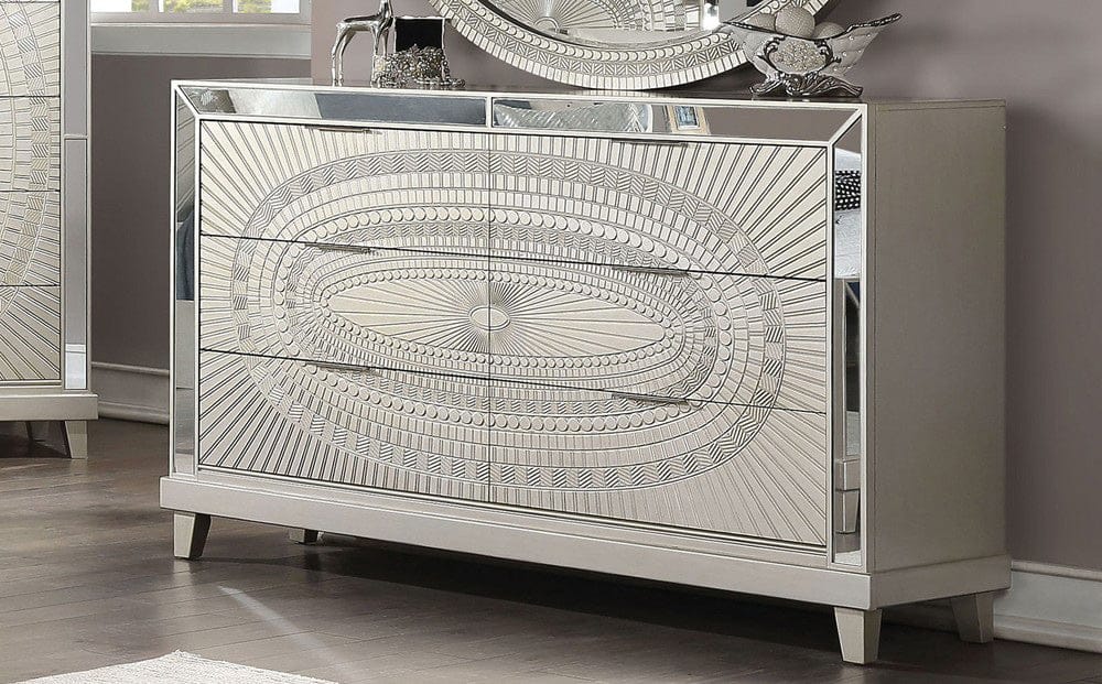 Furniture of America - Valletta Dresser in Champagne - FOA7157D View 1
