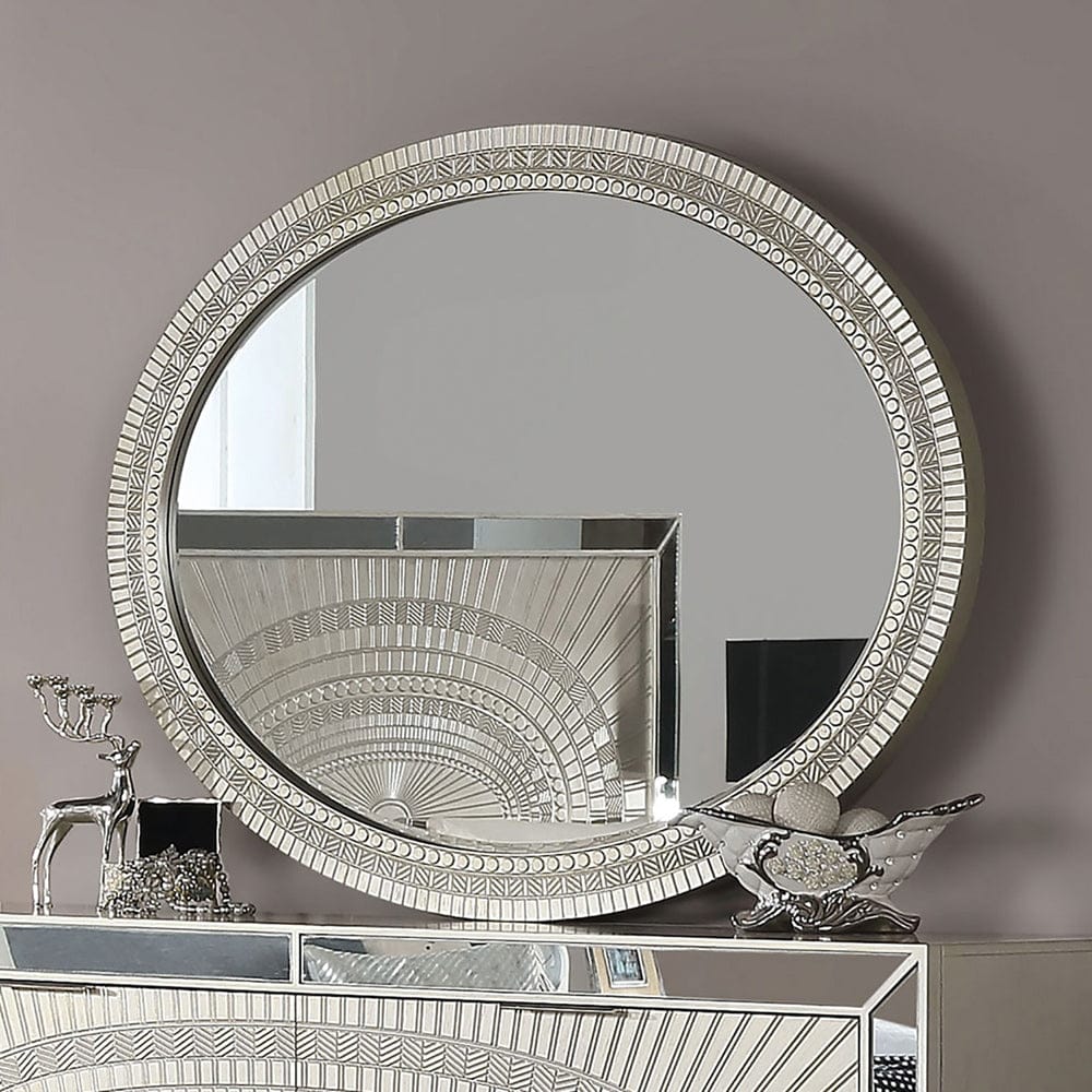 Furniture of America - Valletta Mirror in Champagne - FOA7157M View 1