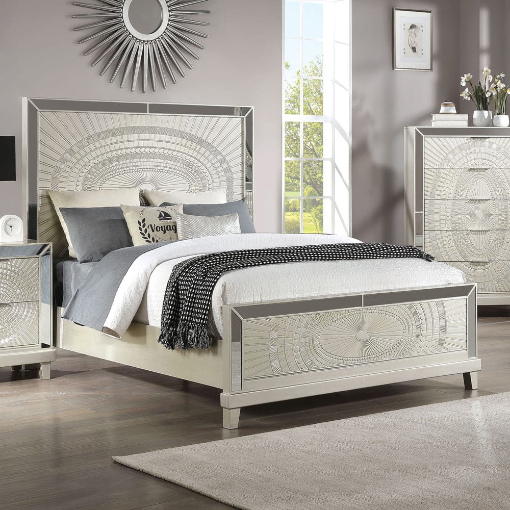 Furniture of America - Valletta Queen Bed in Champagne - FOA7157Q-BED View 1