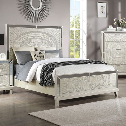 Furniture of America - Valletta Queen Bed in Champagne - FOA7157Q-BED View 1