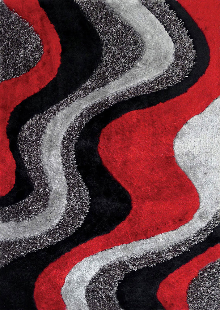Furniture of America - Vancouver 5' X 7' Area Rug in Black/Gray/Red - RG4134 View 1