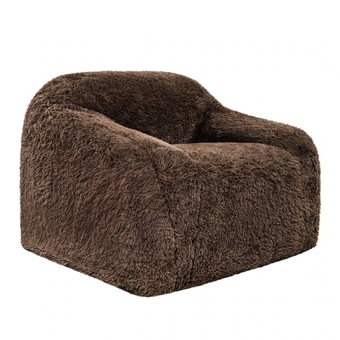 Furniture of America - Vander Compressed Accent Chair, Cub Brown - FM67009BR-CH view 2