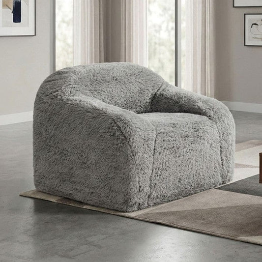 Furniture of America - Vander Compressed Accent Chair, Fog Gray - FM67009LG-CH view 1