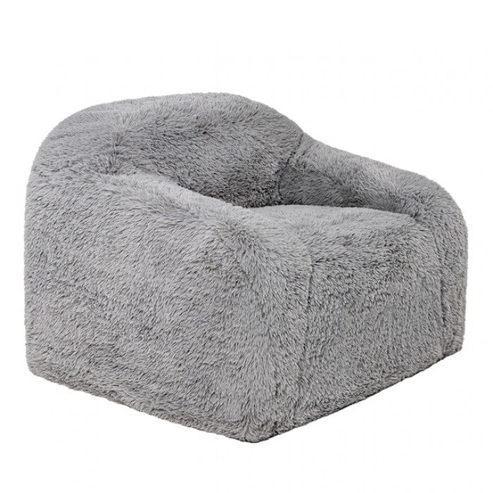Furniture of America - Vander Compressed Accent Chair, Fog Gray - FM67009LG-CH view 3