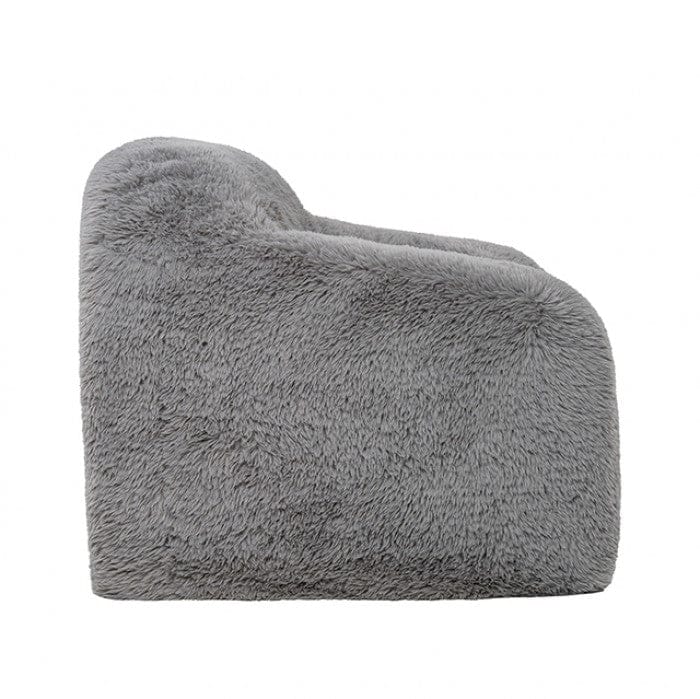 Furniture of America - Vander Compressed Accent Chair, Fog Gray - FM67009LG-CH view 4