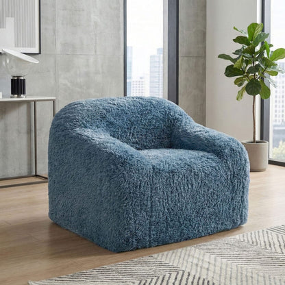 Furniture of America - Vander Compressed Accent Chair, Ocean Blue - FM67009BL-CH view 1