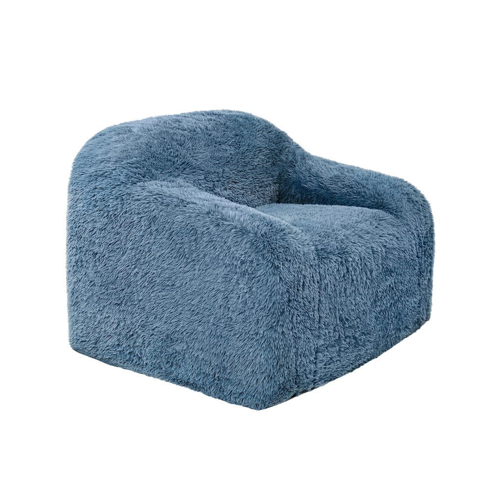 Furniture of America - Vander Compressed Accent Chair, Ocean Blue - FM67009BL-CH view 2