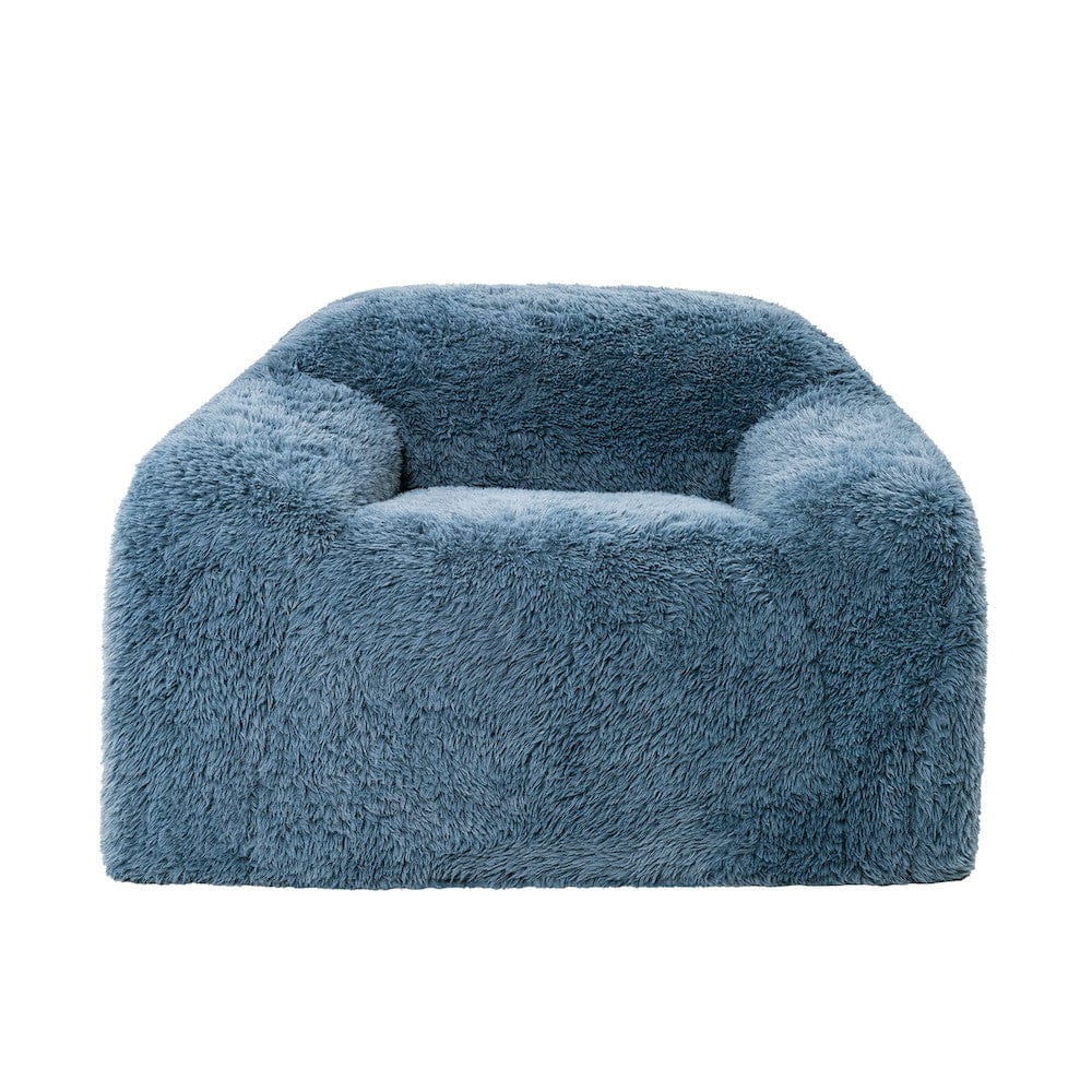 Furniture of America - Vander Compressed Accent Chair, Ocean Blue - FM67009BL-CH view 3