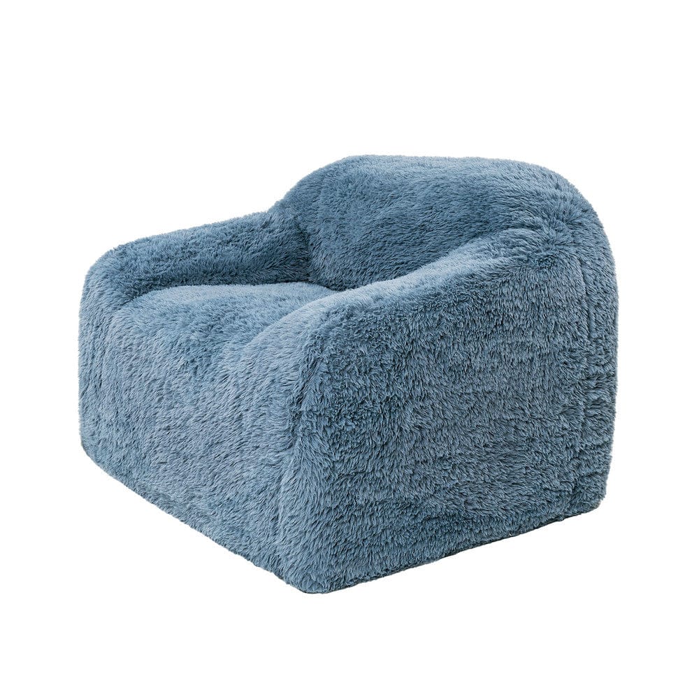 Furniture of America - Vander Compressed Accent Chair, Ocean Blue - FM67009BL-CH view 6