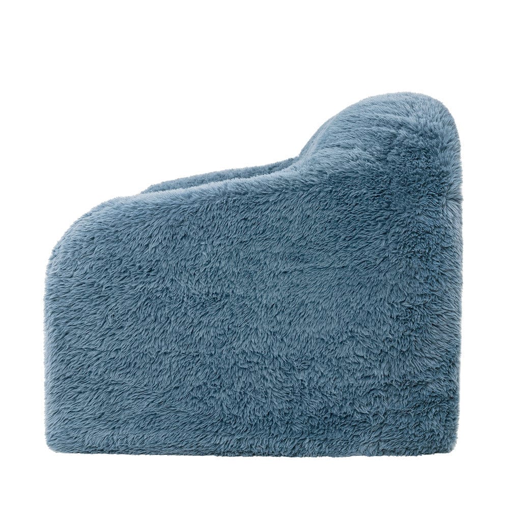 Furniture of America - Vander Compressed Accent Chair, Ocean Blue - FM67009BL-CH view 7