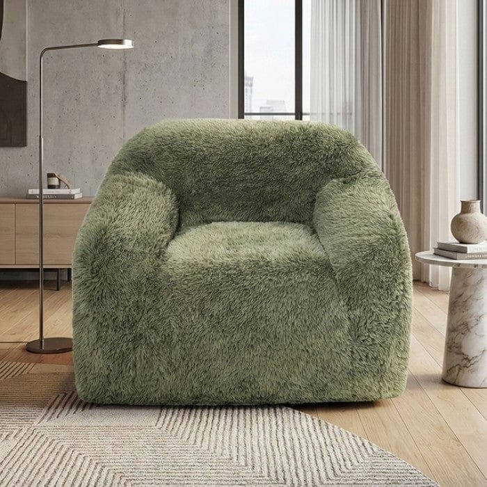 Furniture of America - Vander Compressed Accent Chair, Sage Green - FM67009GR-CH view 1