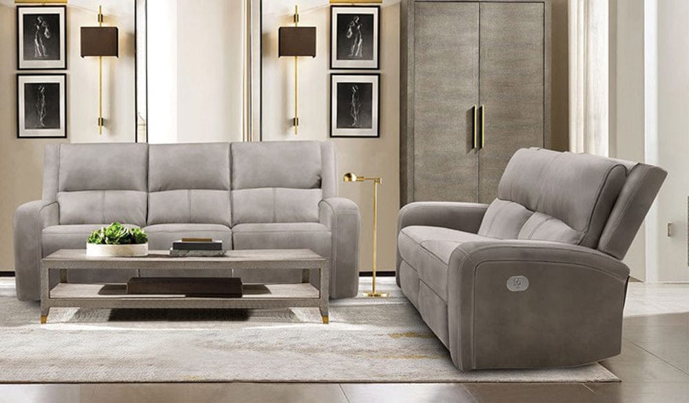Furniture of America - Vasilios Power Sofa + Loveseat in Taupe - CM9914ST-PM-2PC View 1
