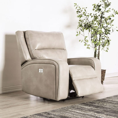 Furniture of America - Vasilios Power Sofa + Loveseat in Taupe - CM9914ST-PM-2PC View 3