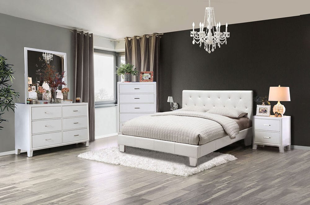 Furniture of America - Velen Full Bed in White - CM7949WH-F-BED-VN View 2