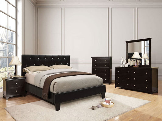 Furniture of America - Velen Queen Bed in Black - CM7949BK-Q-BED-VN View 2