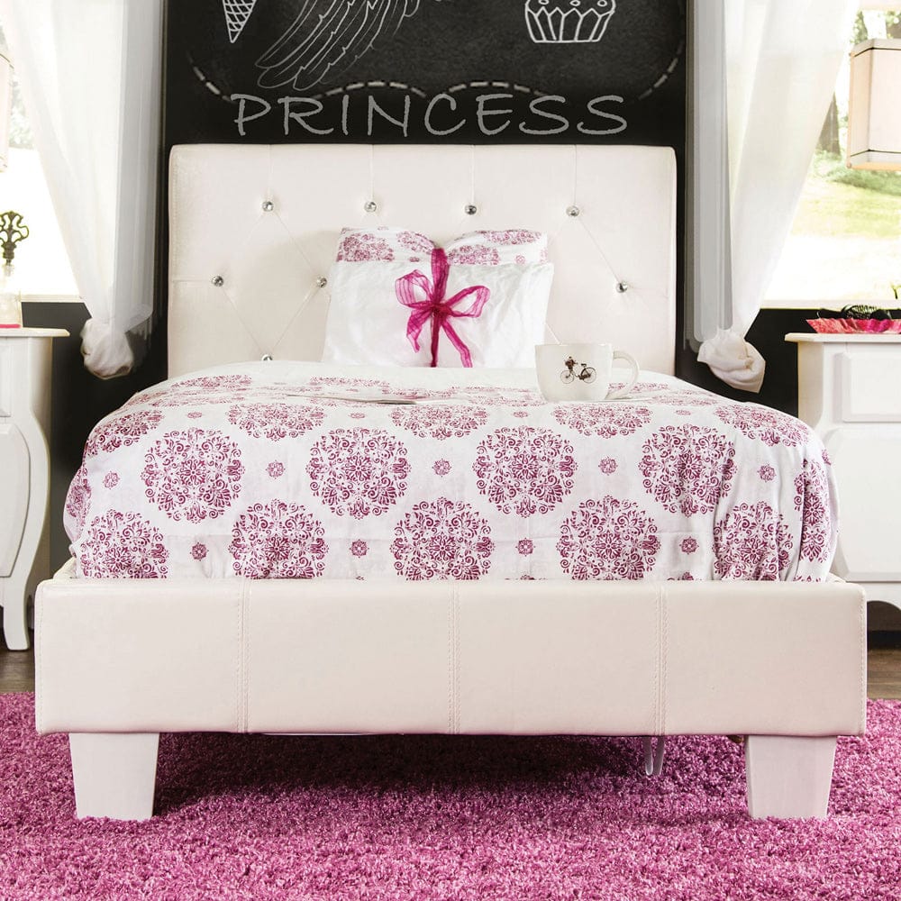 Furniture of America - Velen Twin Bed in White - CM7949WH-T-BED-VN View 1