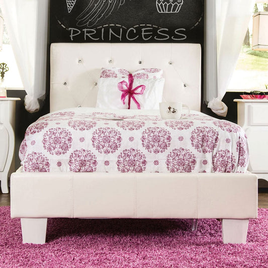 Furniture of America - Velen Twin Bed in White - CM7949WH-T-BED-VN View 1