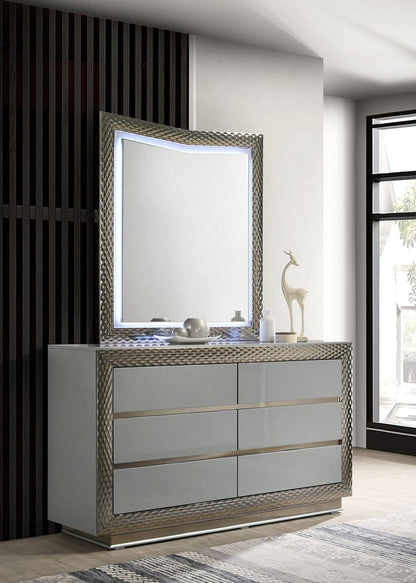 Furniture of America - Ventnor Dresser in Gray - FM7251GY-D View 2