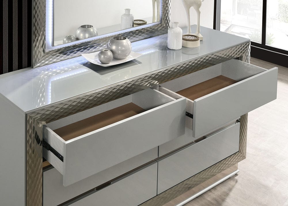 Furniture of America - Ventnor Dresser in Gray - FM7251GY-D View 3