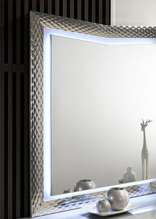 Furniture of America - Ventnor Mirror w/ LED in Gray - FM7251GY-M View 2