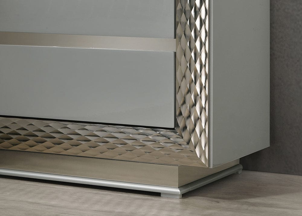 Furniture of America - Ventnor Nightstand in Gray - FM7251GY-N View 3