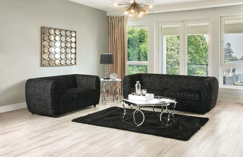 Furniture of America - Verdal Sofa in Black - FM61001BK-SF View 2