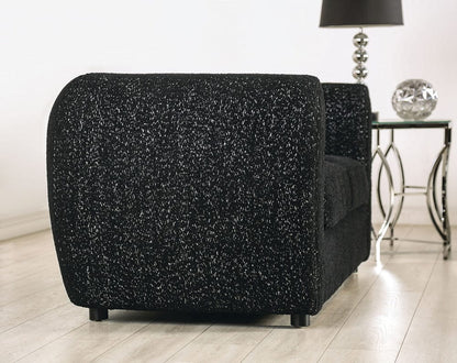 Furniture of America - Verdal Sofa + Loveseat in Black - FM61001BK-2PC View 4