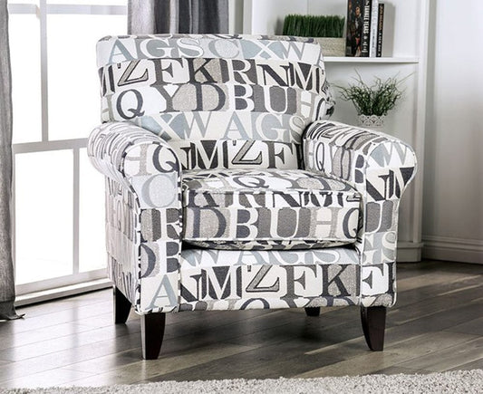 Furniture of America - Verne Chair in Pattern - SM8330-CH-LT View 1