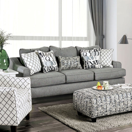 Furniture of America - Verne Sofa in Bluish Gray - SM8330-SF View 1