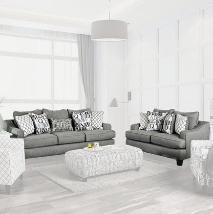 Furniture of America - Verne Sofa + Loveseat in Bluish Gray - SM8330-2PC View 1