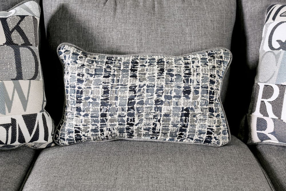 Furniture of America - Verne Sofa + Loveseat in Bluish Gray - SM8330-2PC View 6
