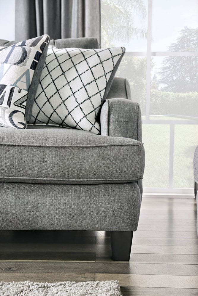 Furniture of America - Verne Sofa + Loveseat in Bluish Gray - SM8330-2PC View 7