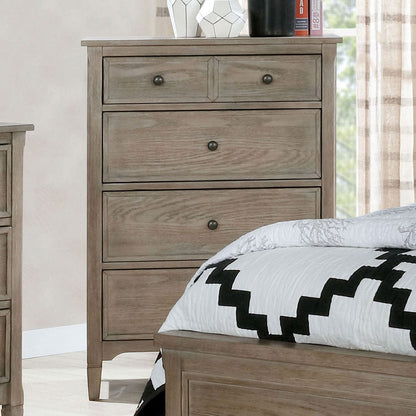 Furniture of America - Vevey Chest in Wire-Brushed Warm Gray - FOA7175C View 1