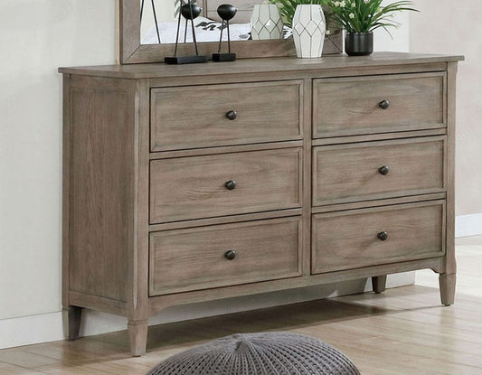 Furniture of America - Vevey Dresser in Wire-Brushed Warm Gray - FOA7175D View 1