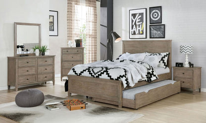 Furniture of America - Vevey Trundle/Drawer in Wire-Brushed Warm Gray - FOA7175TR View 3