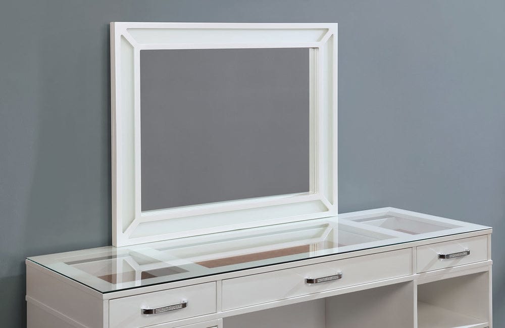 Furniture of America - Vickie Vanity Set in Luminous White - FOA-DK5684WH-PK View 3