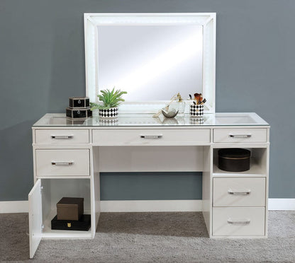 Furniture of America - Vickie Vanity Set in Luminous White - FOA-DK5684WH-PK View 5