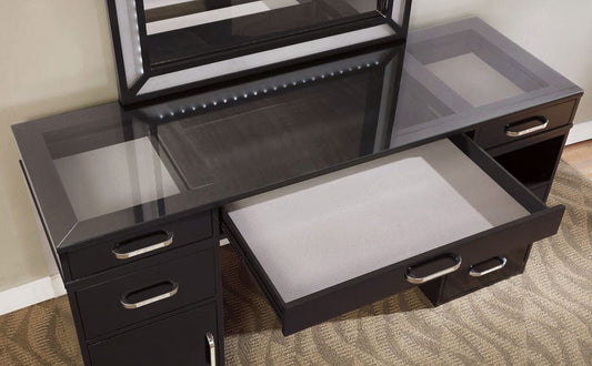 Furniture of America - Vickie Vanity Set in Obsidian Gray - FOA-DK5684DG-PK View 2