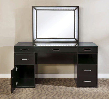 Furniture of America - Vickie Vanity Set in Obsidian Gray - FOA-DK5684DG-PK View 4
